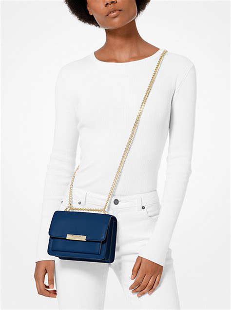 michael michael kors jade extra-small tri-color leather crossbody bag|michael kors pebbled leather handbags.